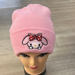 MY MELODY PINK  adult  Beanie with Cute Character Design